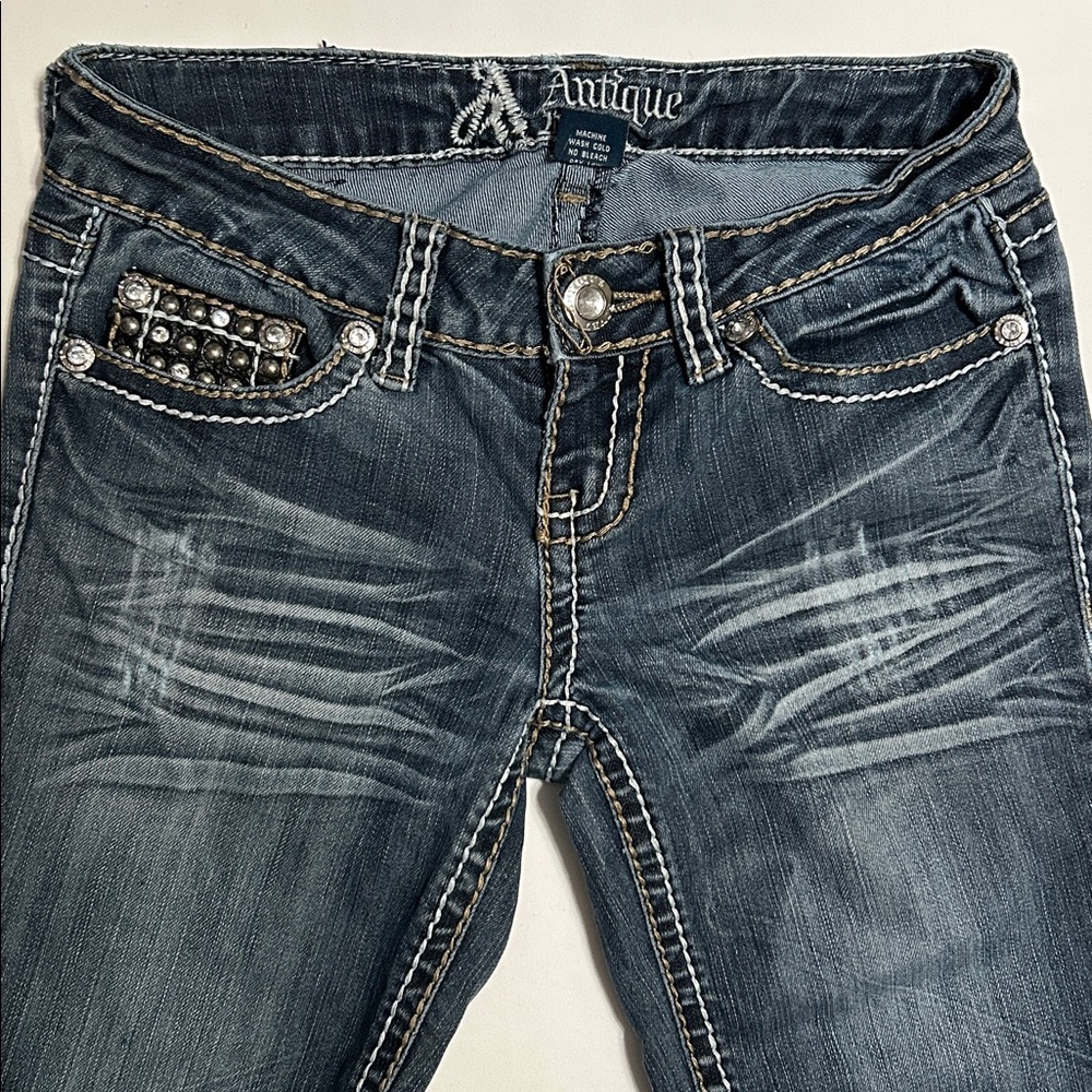 Antique Rivet Jeans - Size 1/25 - Picture 7 of 12